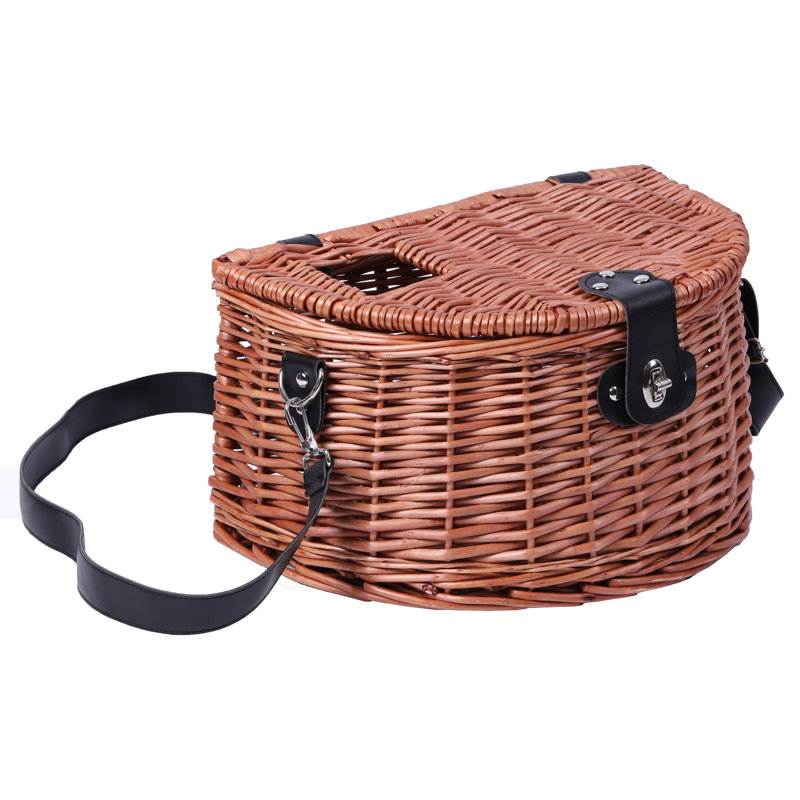 Freeport Park Fishing Creel Wicker Basket Wayfair